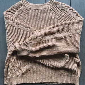 American Eagle Yellow/Mustard crew sweater